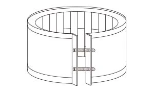 Bent-up flange