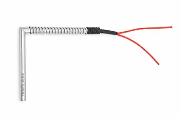Single-ended right-angle cartridge heater