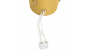 nano infrared heater with straight lead wires and ceramic terminal