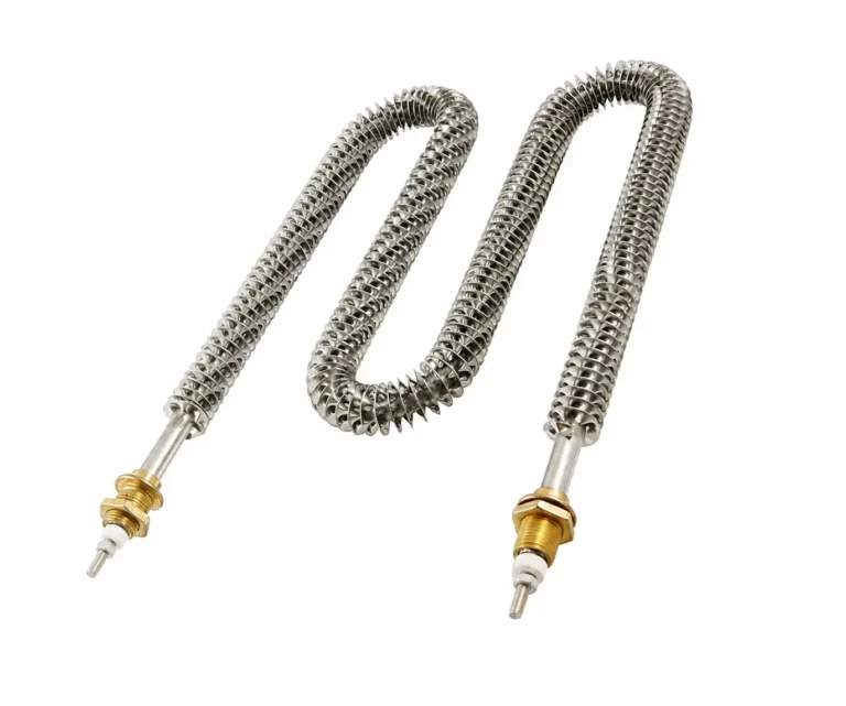 W-shaped finnedtubular heater